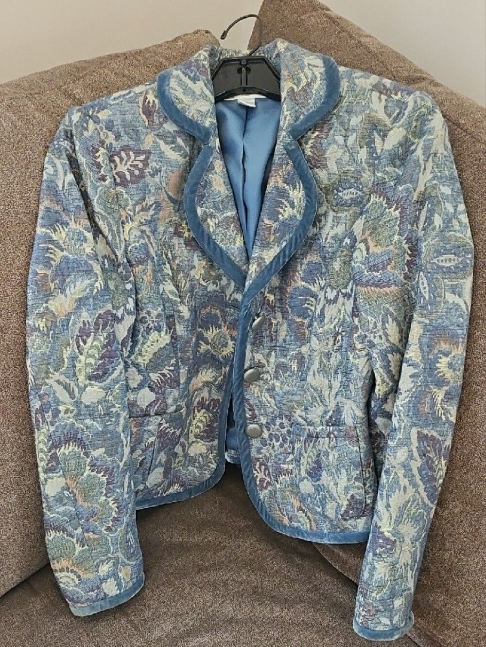 Talbots Vintage Flower  Blazer Jacket